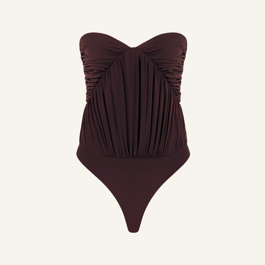 JEMMA KAHVERENGİ BÜSTİYER BODYSUIT