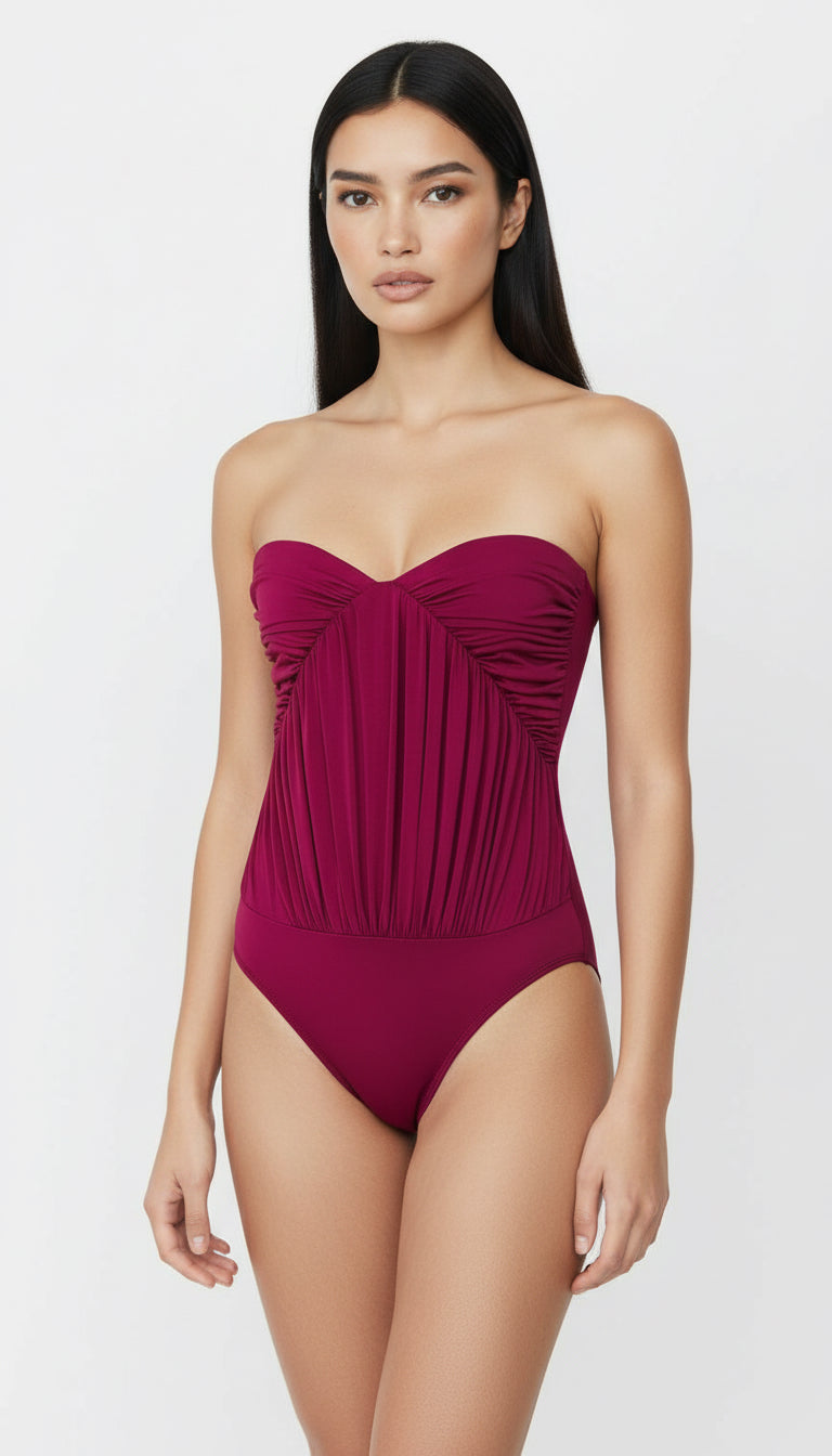 JEMMA FUCHSIA BUSTIER BODYSUIT