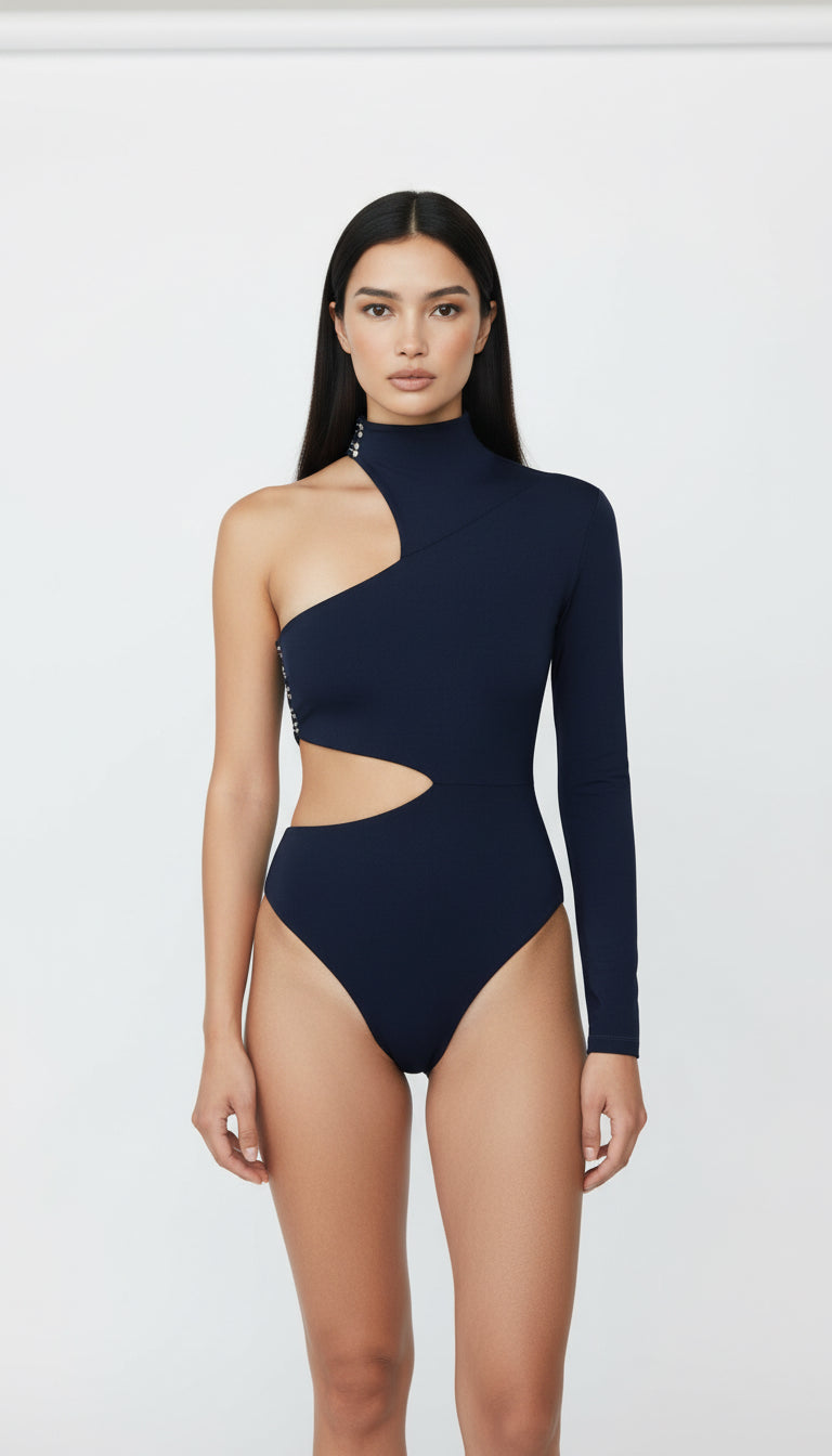 AMBRA DARK BLUE BODYSUIT