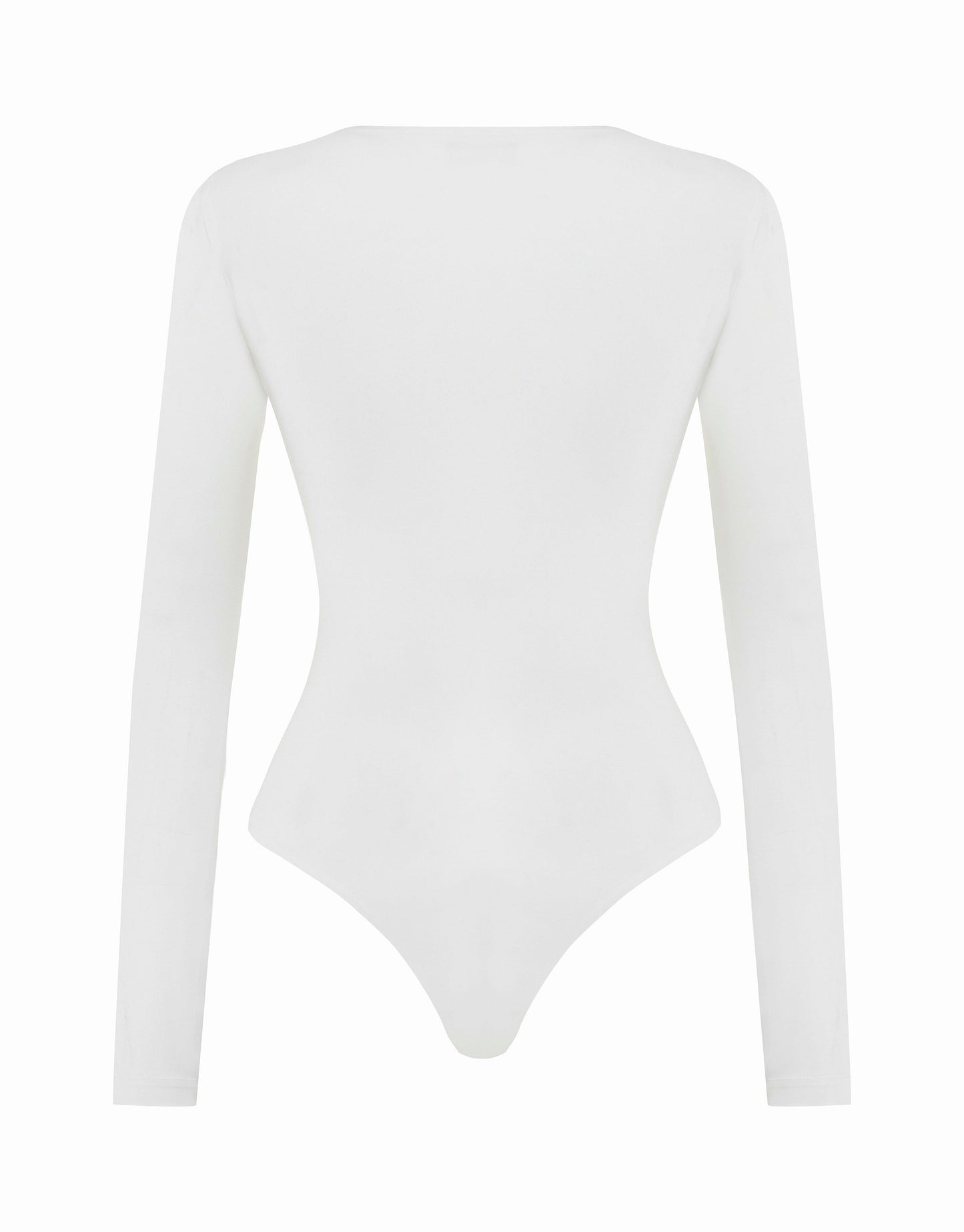 UMA WHITE V-NECK BODYSUIT