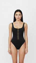 UMA SLEEVELESS BLACK BODYSUIT