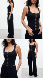 NAOMI BLACK GRAPHED CORSET