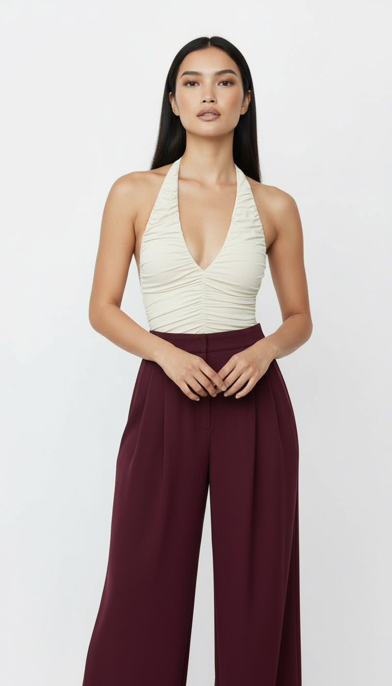 CHER BORDO GENİŞ PAÇA PALAZZO PANTOLON