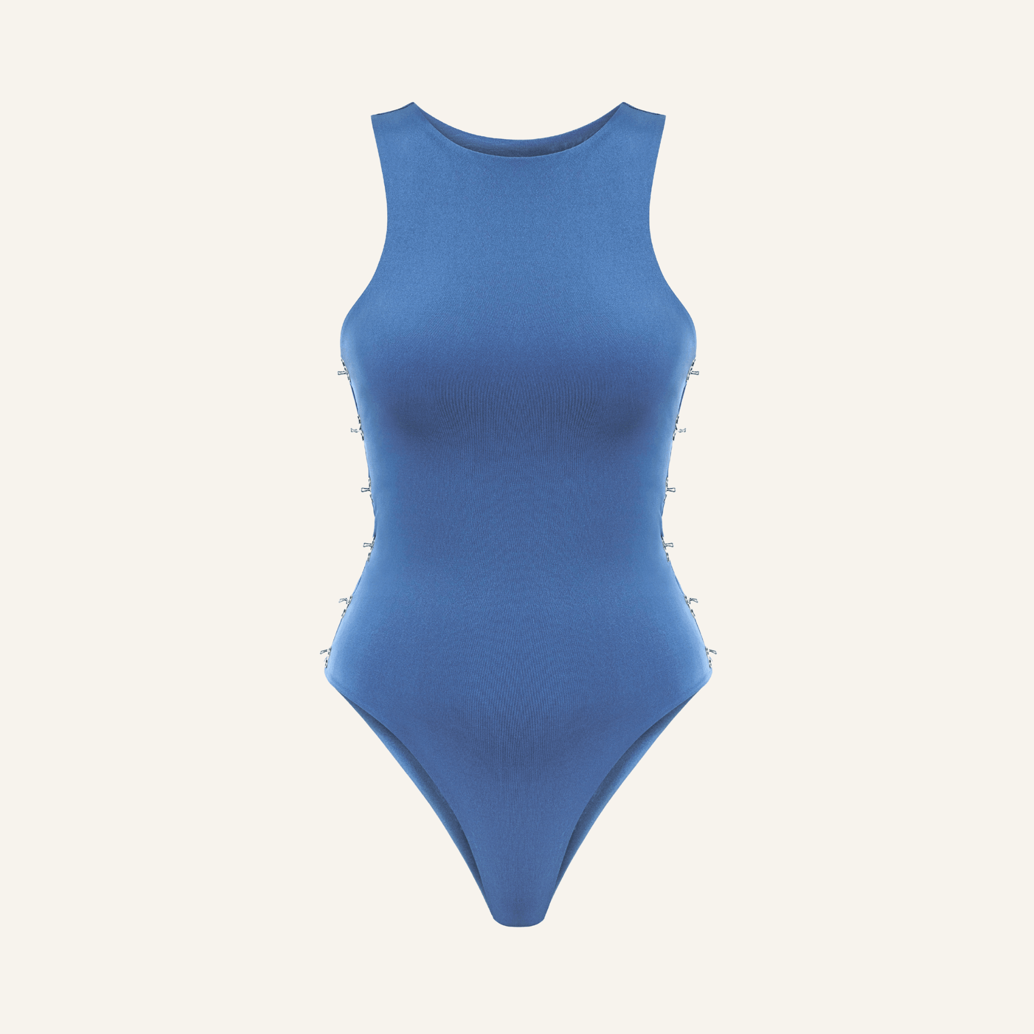 FAYE BLUE HALF-LIFT BODYSUIT
