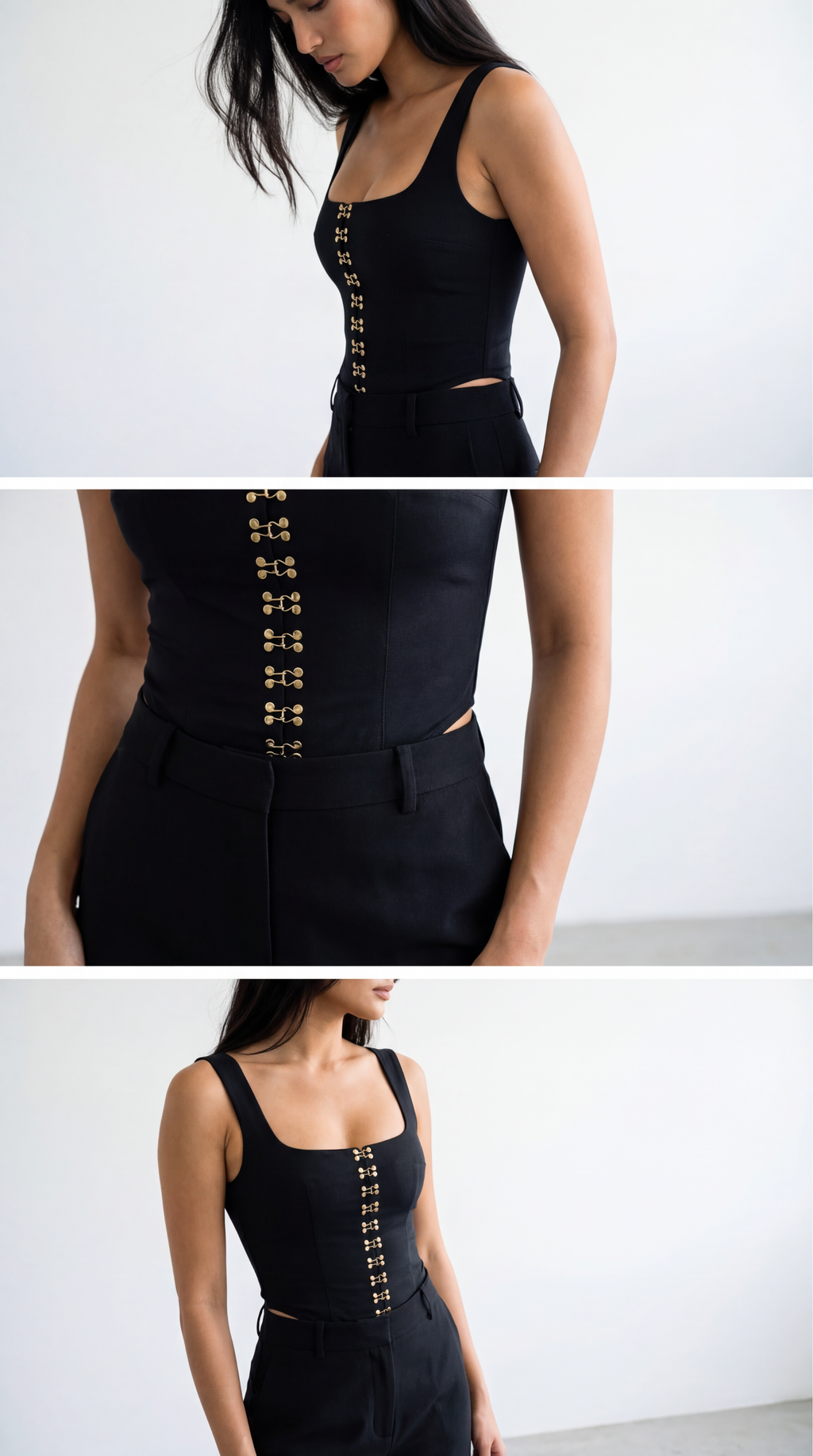 NAOMI BLACK GRAPHED CORSET