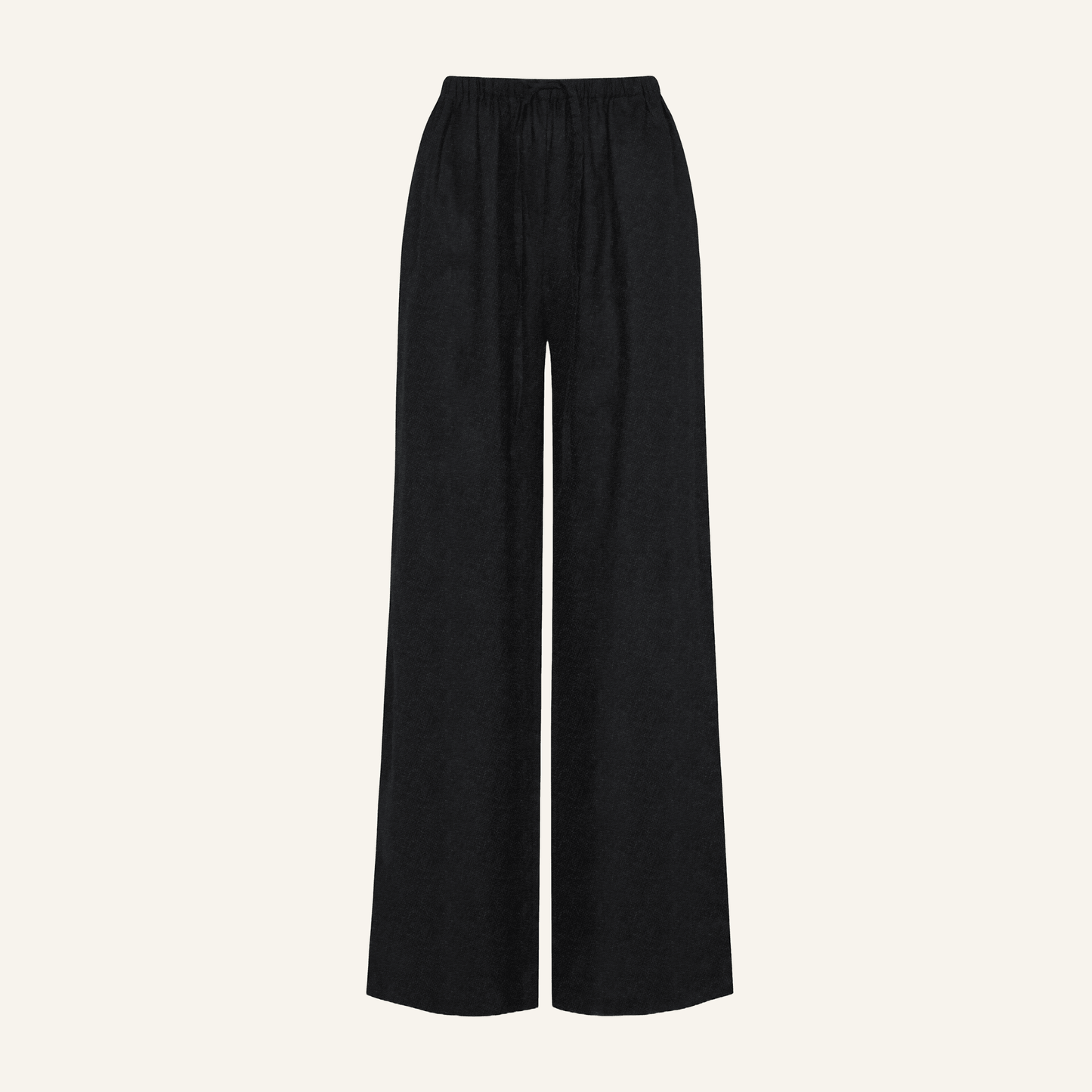 PAIGE BLACK LINEN TROUSERS