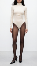 CIAR BELT DETAIL ECRU BODYSUIT