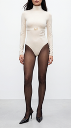 CIAR BELT DETAIL ECRU BODYSUIT