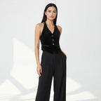 HADDY KADİFE SİYAH YELEK