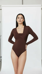 PRIYA KAHVERENGİ BODYSUIT