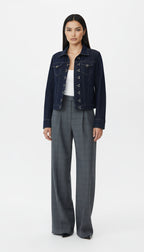 WES DENIM AGRAFTED JACKET