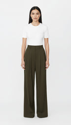 LOVIS YÜN HAKİ PALAZZO PANTOLON