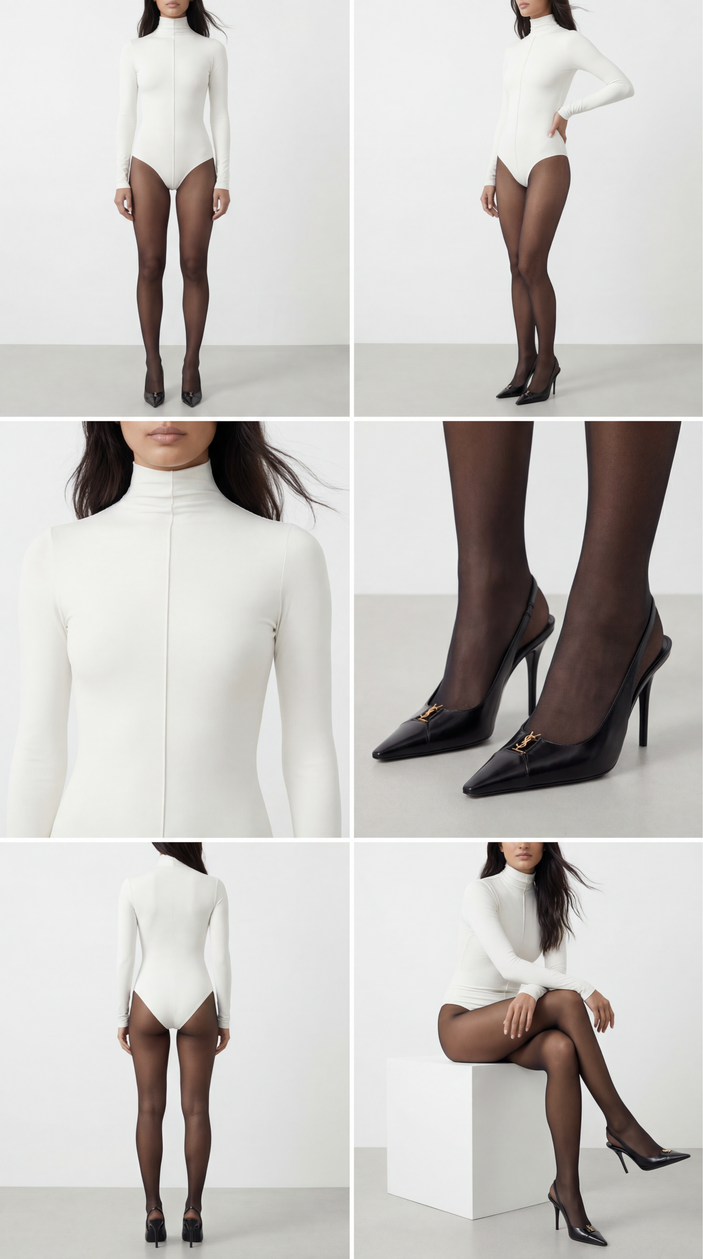 NENSI BOĞAZLI EKRU BODYSUIT