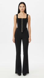 NAOMI SİYAH AGRAFLI KORSE