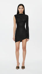 ARLET SİYAH MİNİ ELBİSE