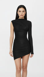 ARLET SİYAH MİNİ ELBİSE