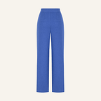 MARINE ORGANIC LINEN PURPLE TROUSERS