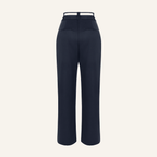 FLEUR DARK BLUE PALAZZO TROUSERS