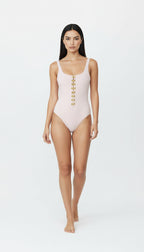 UMA KOLSUZ AÇIK PEMBE BODYSUIT