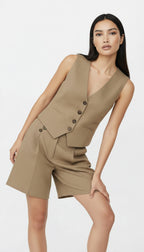 CRUZ ORGANİK KETEN ŞORT