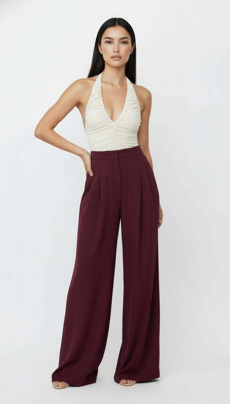 CHER BORDO GENİŞ PAÇA PALAZZO PANTOLON