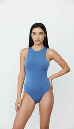 FAYE BLUE HALF-LIFT BODYSUIT