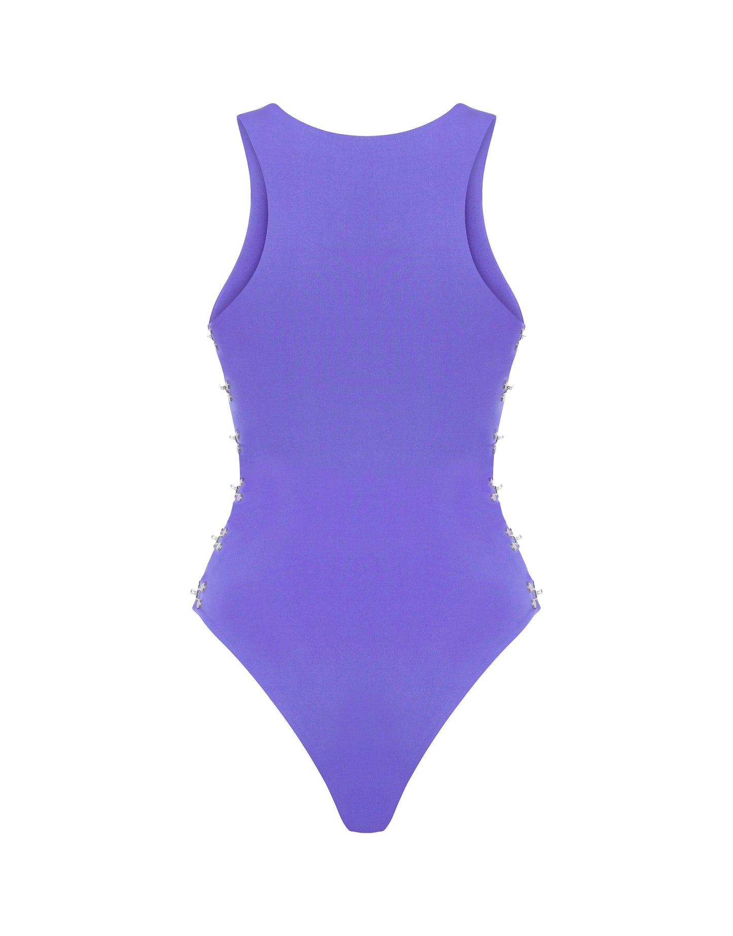 FAYE PURPLE HALTER BODYSUIT 