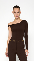 ETRO BROWN BODYSUIT