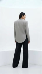 BONE KRUVAZE DETAYLI YÜN BLAZER CEKET