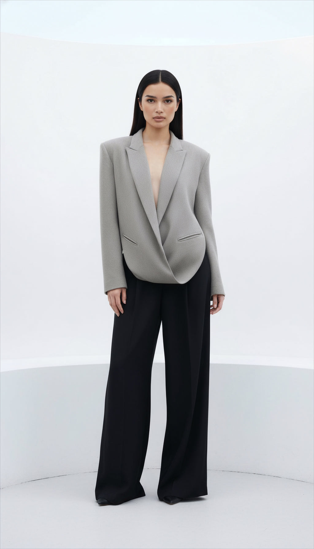 BONE KRUVAZE DETAYLI YÜN BLAZER CEKET