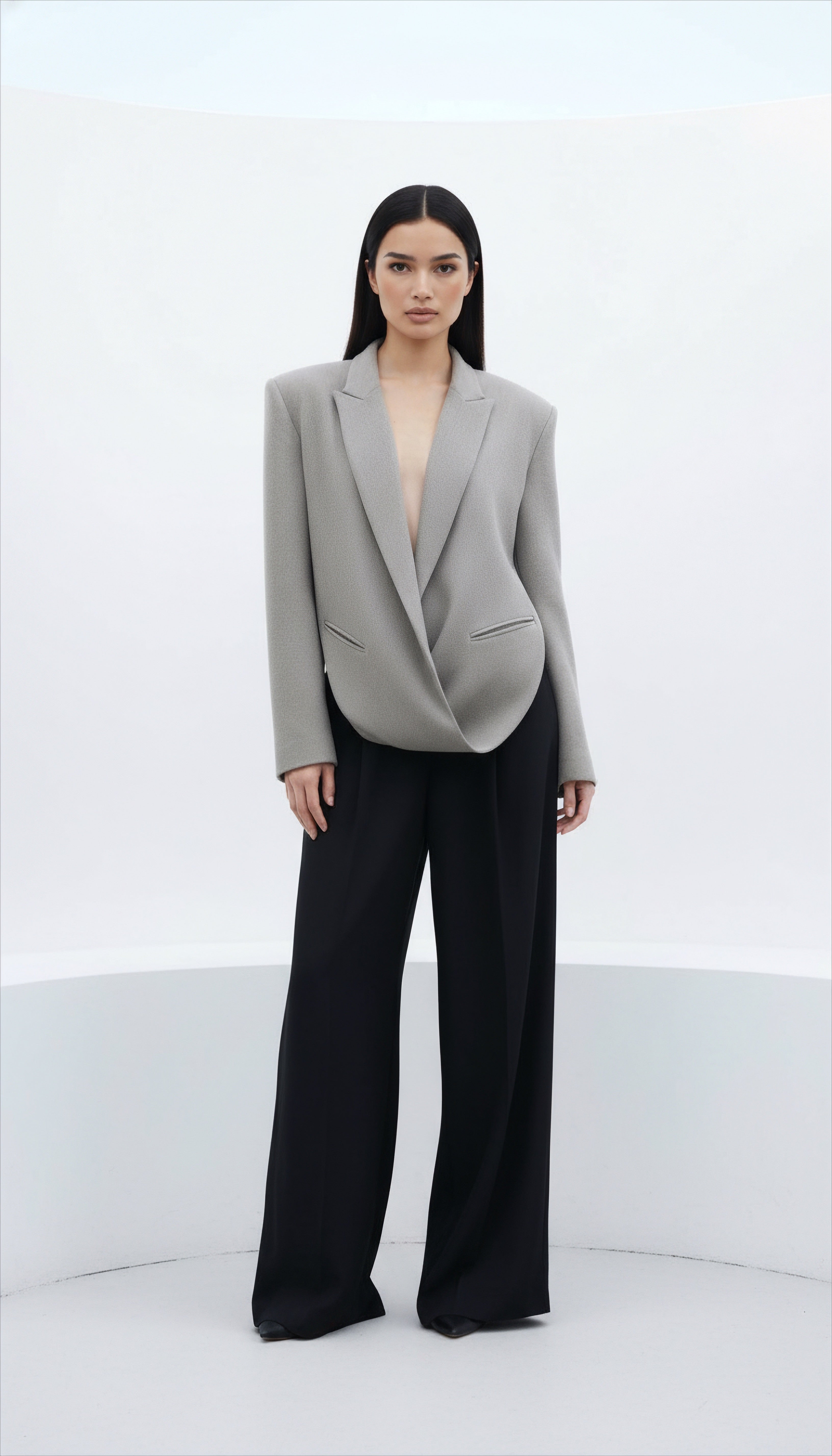 BONE KRUVAZE DETAYLI YÜN BLAZER CEKET