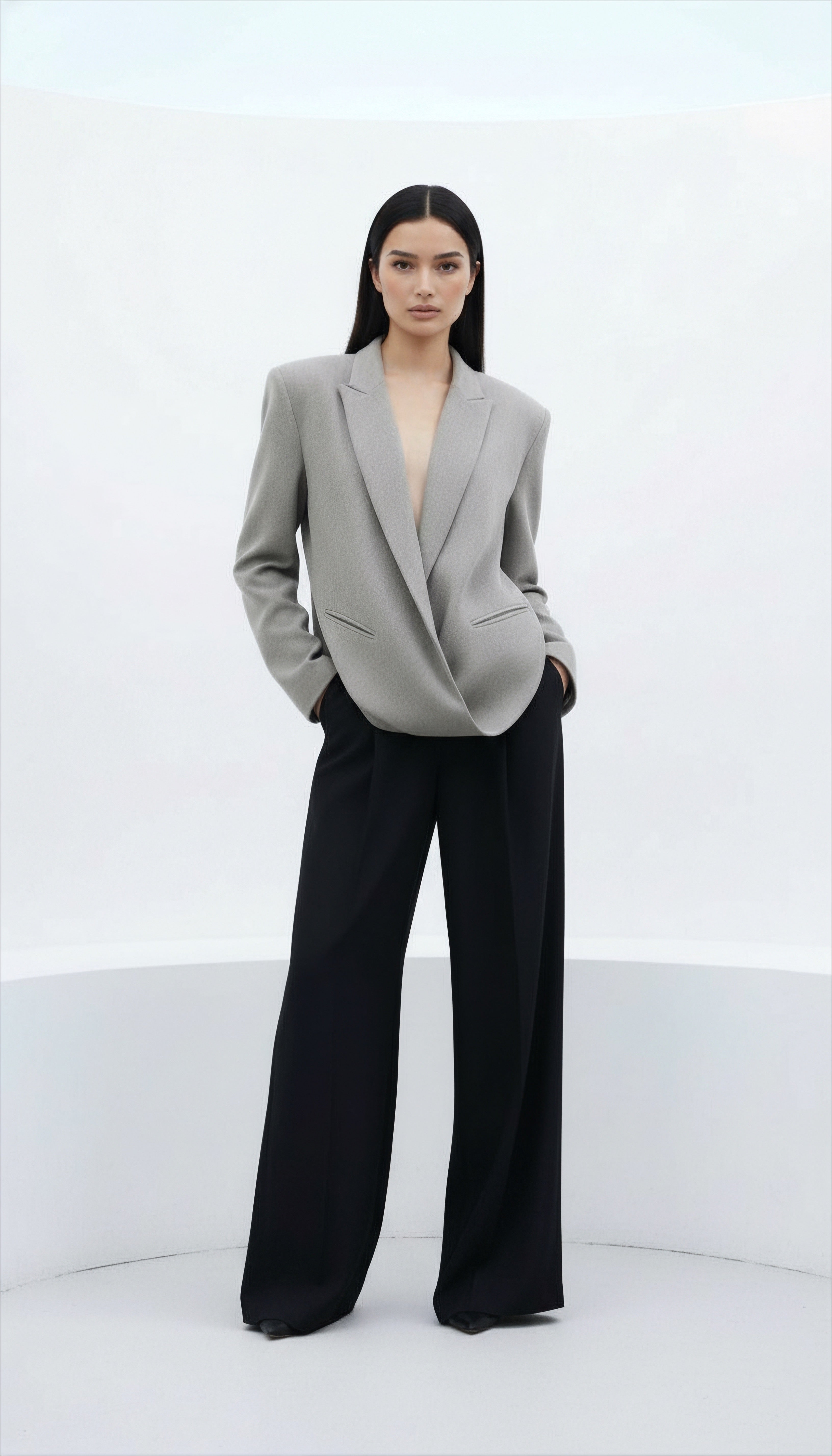 BONE KRUVAZE DETAYLI YÜN BLAZER CEKET