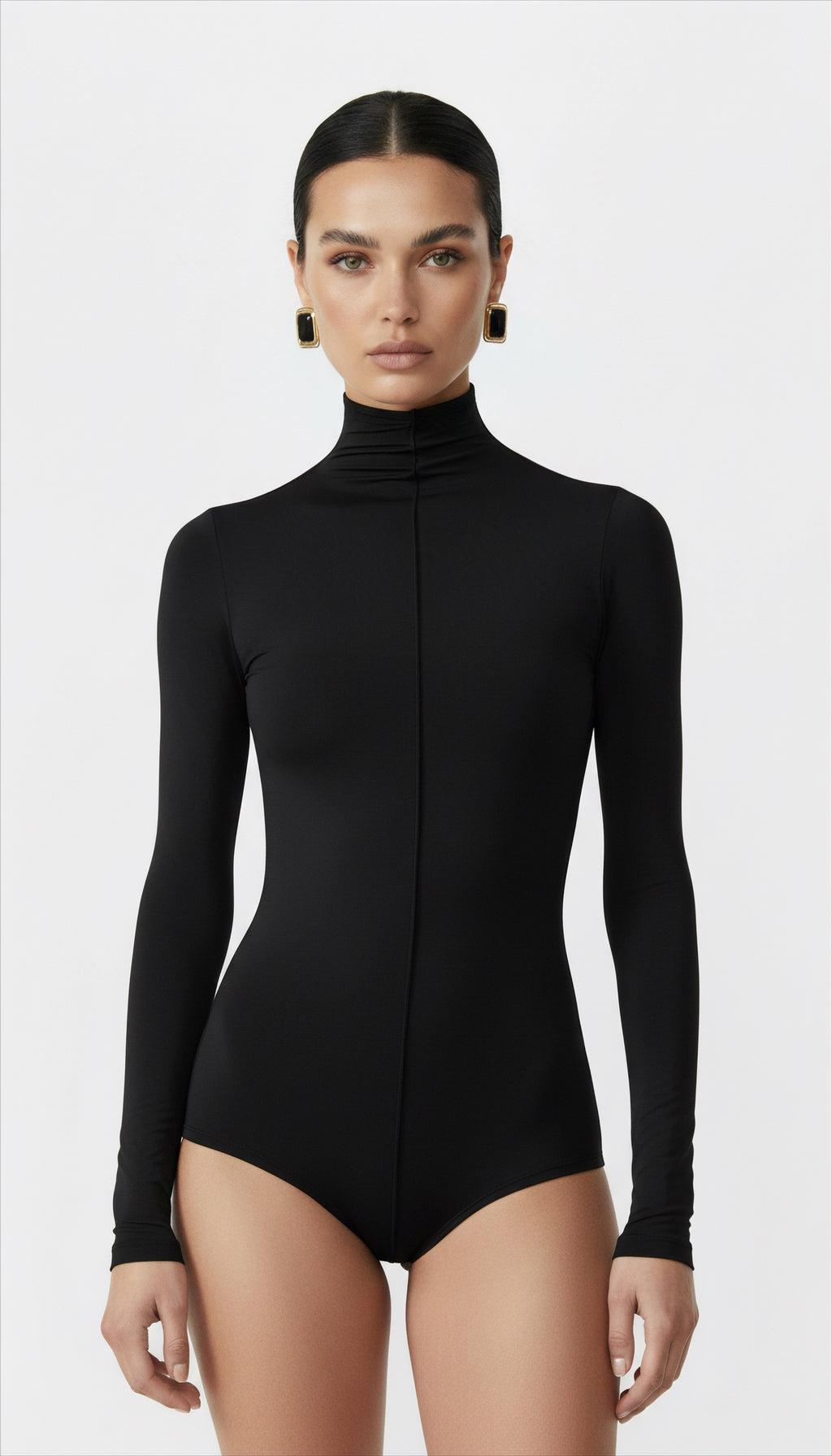 NENSI BOĞAZLI SİYAH BODYSUIT