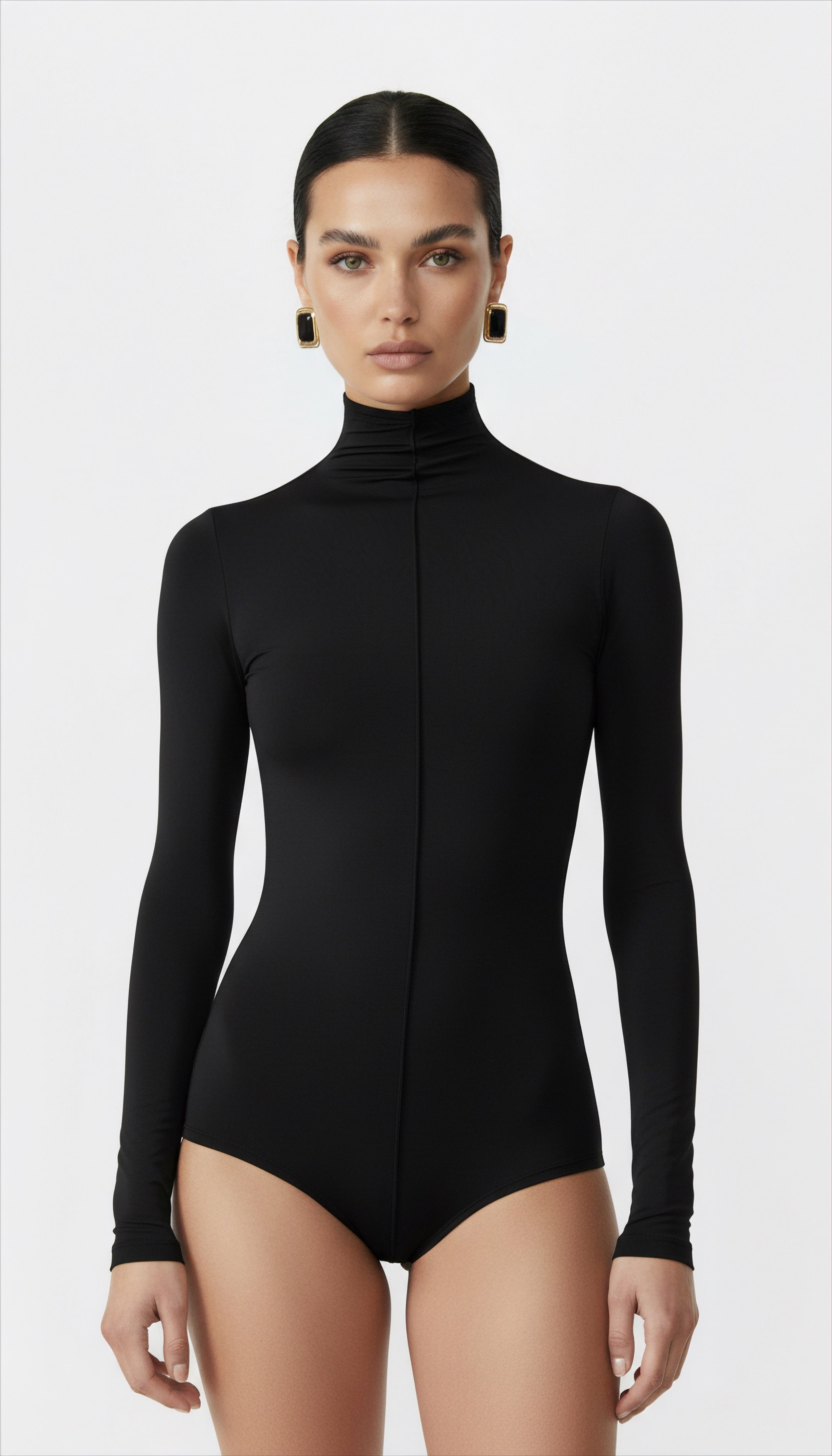 NENSI BOĞAZLI SİYAH BODYSUIT