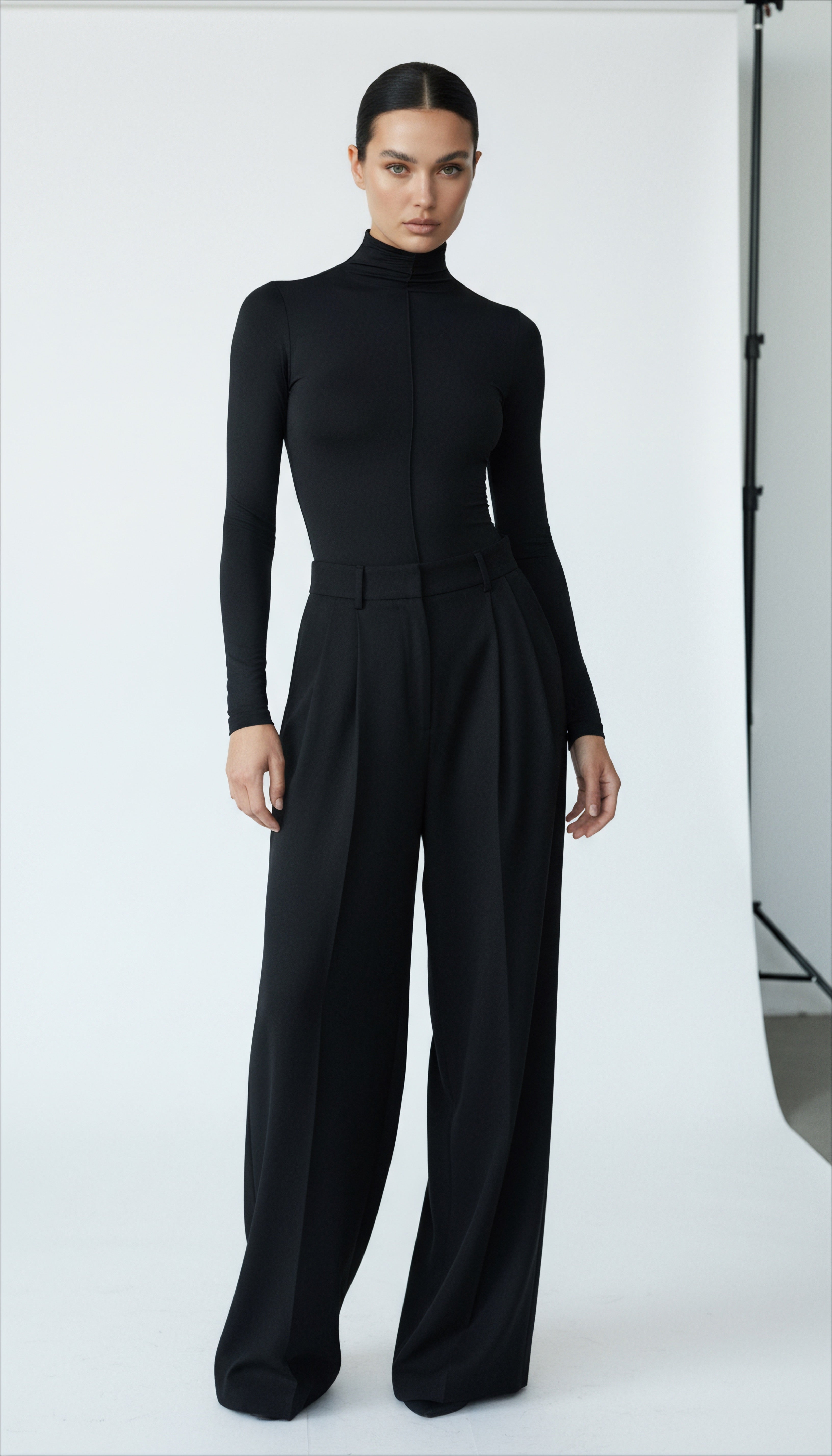 NENSI BOĞAZLI SİYAH BODYSUIT