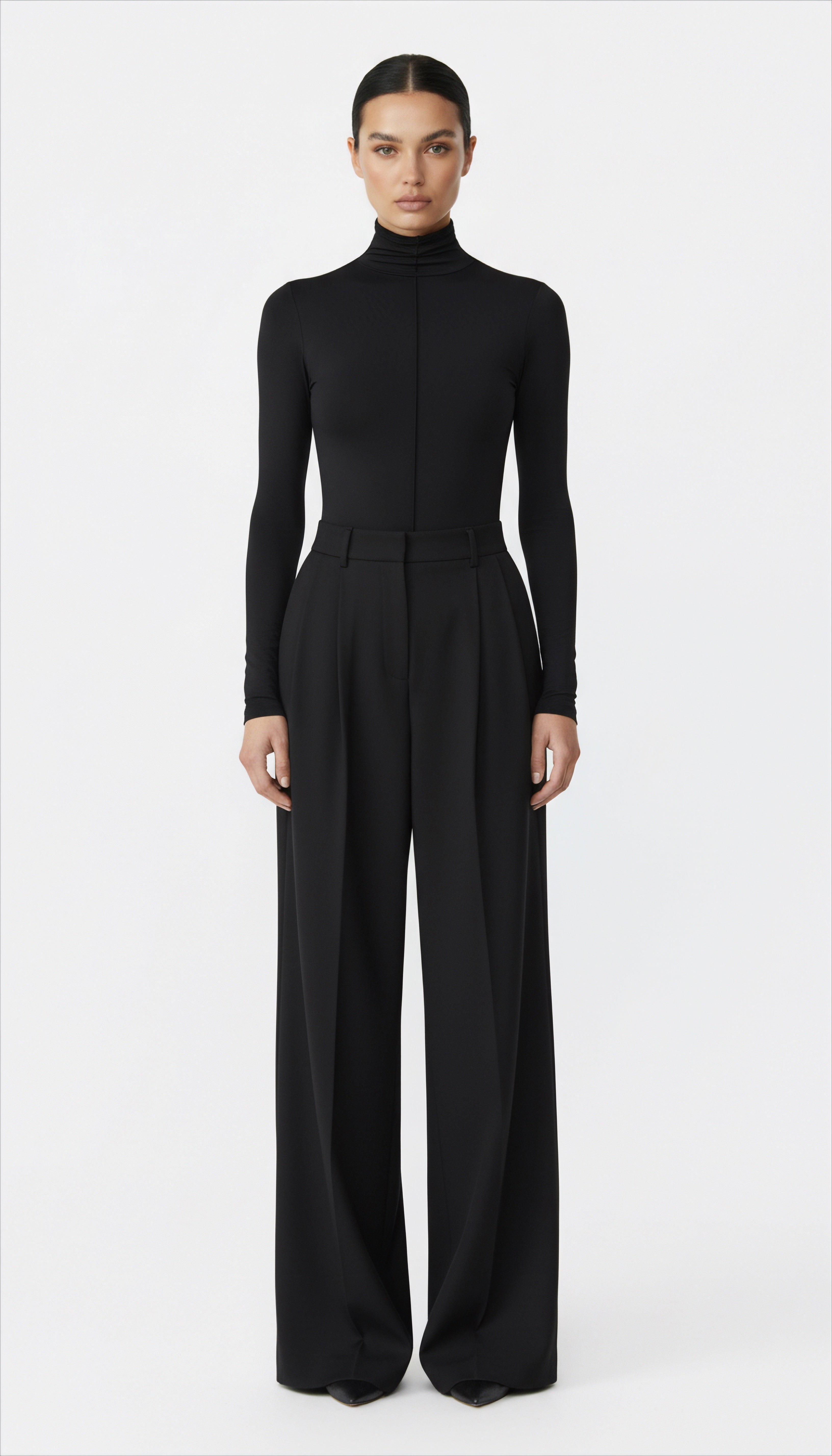 NENSI BOĞAZLI SİYAH BODYSUIT