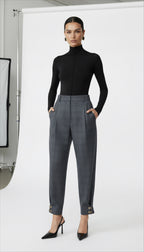 ELFI YÜN AGRAF DETAYLI PANTOLON