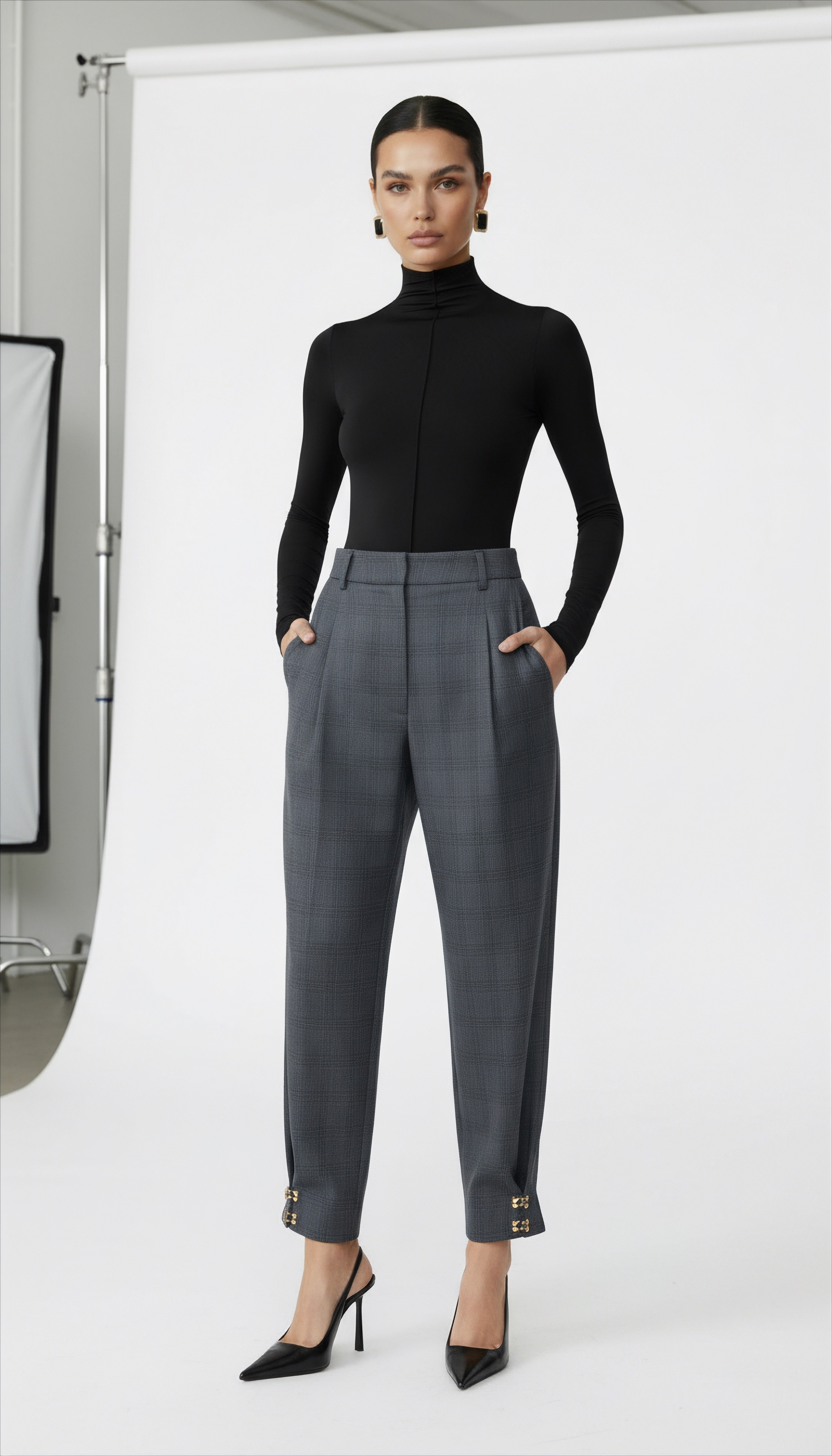 ELFI YÜN AGRAF DETAYLI PANTOLON