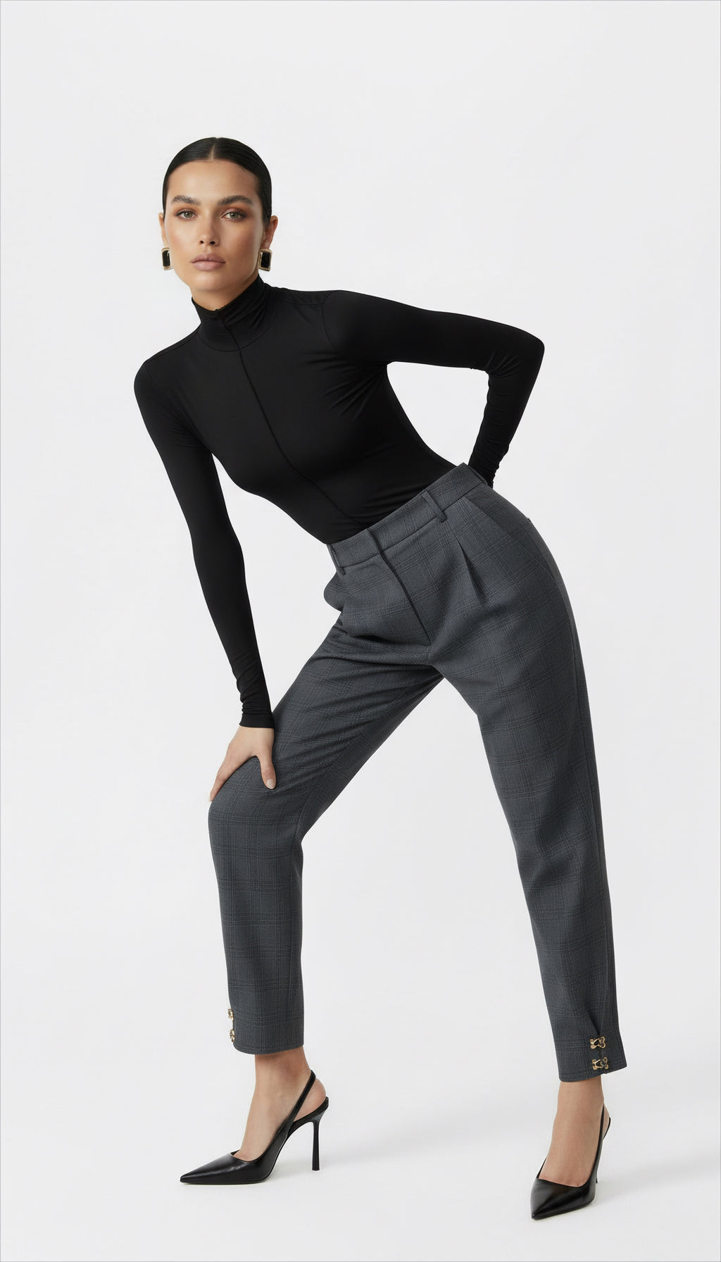 ELFI YÜN AGRAF DETAYLI PANTOLON