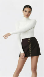 LYLE KAHVERENGİ MİNİ ETEK