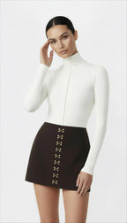 LYLE KAHVERENGİ MİNİ ETEK