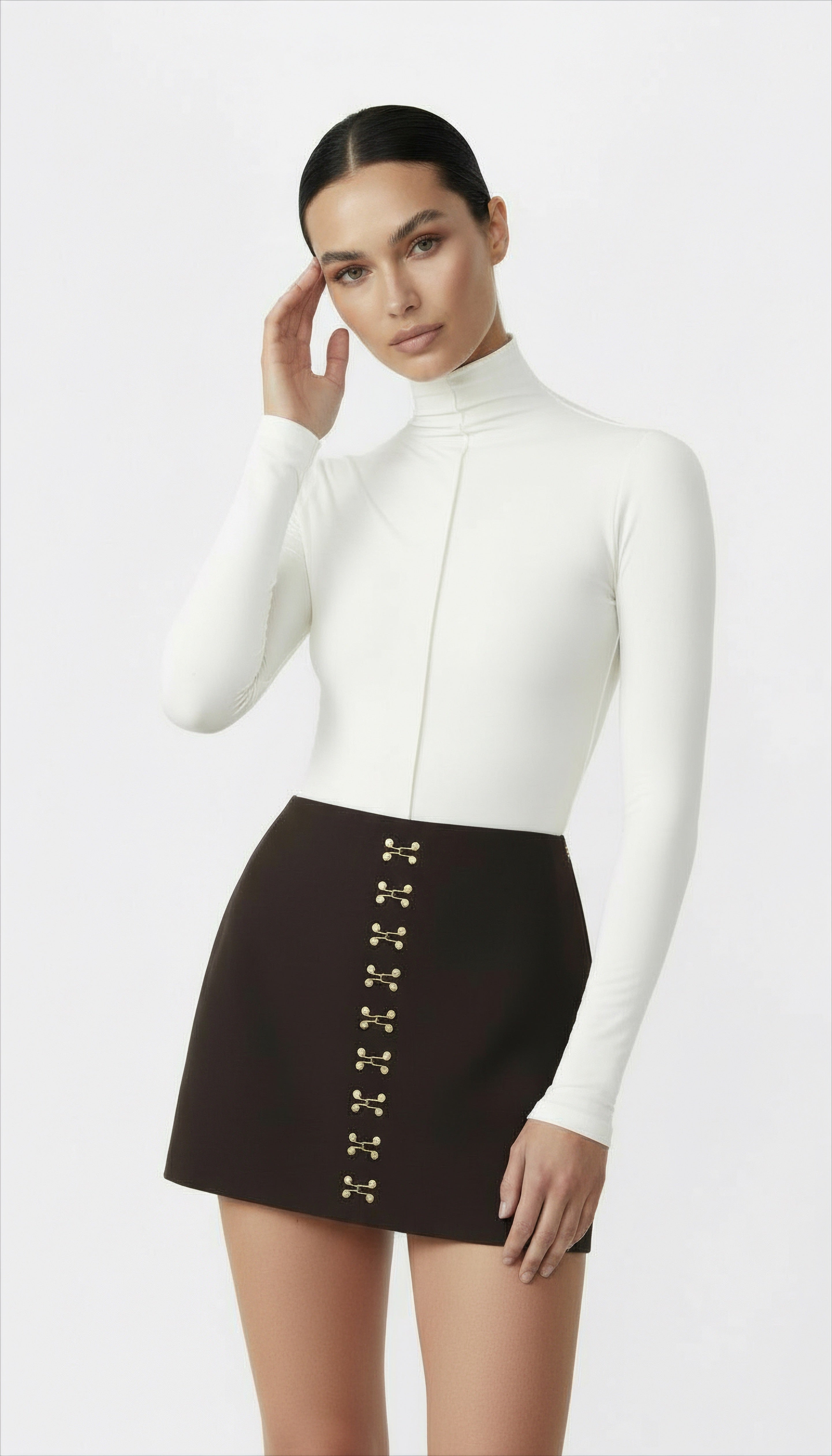 LYLE KAHVERENGİ MİNİ ETEK