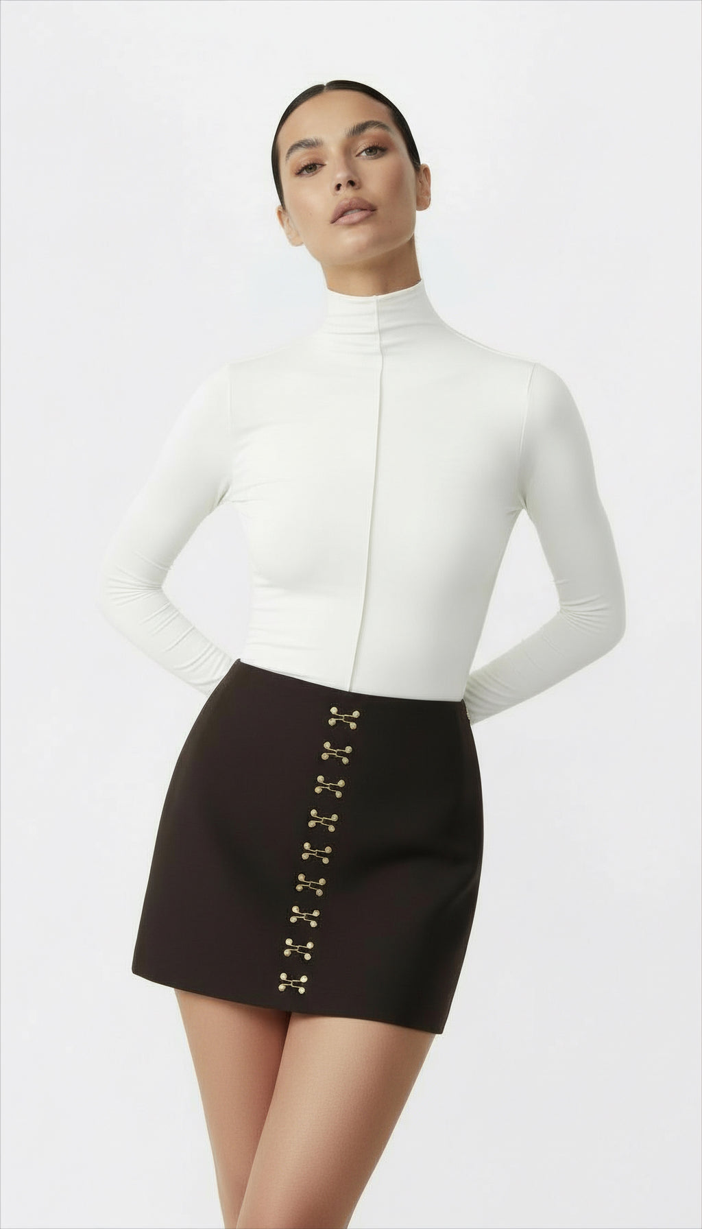 LYLE KAHVERENGİ MİNİ ETEK