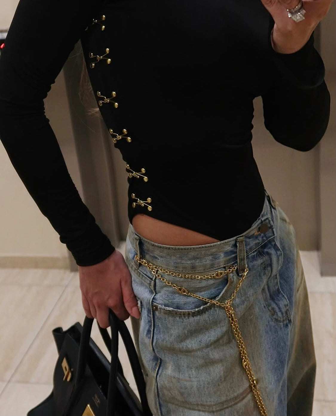 QUINN BORDO BİSİKLET YAKA BODYSUIT