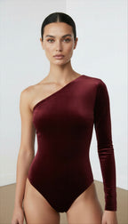 JIA BORDO KADİFE BODYSUIT