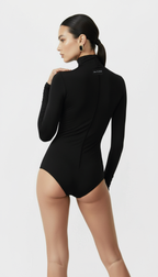 NENSI BOĞAZLI SİYAH BODYSUIT
