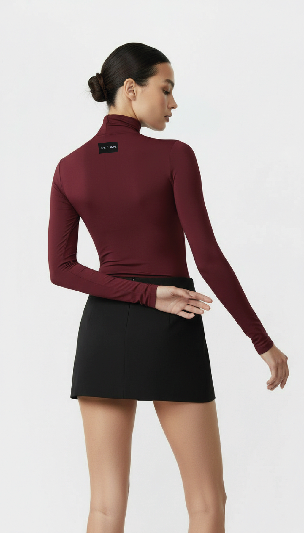NENSI BOĞAZLI BORDO BODYSUIT