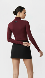 NENSI BOĞAZLI BORDO BODYSUIT