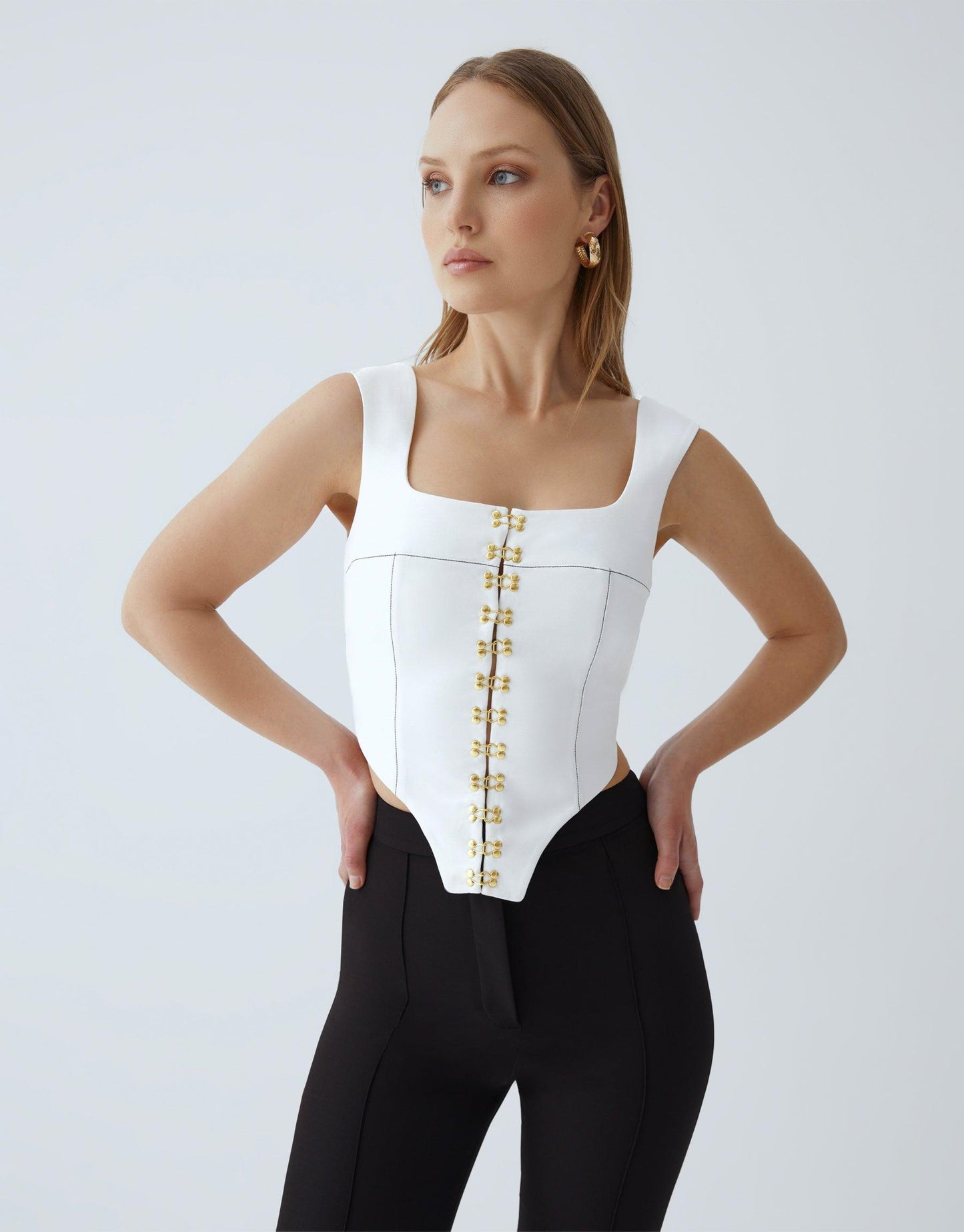 NAOMI WHITE AGRAFT CORSET