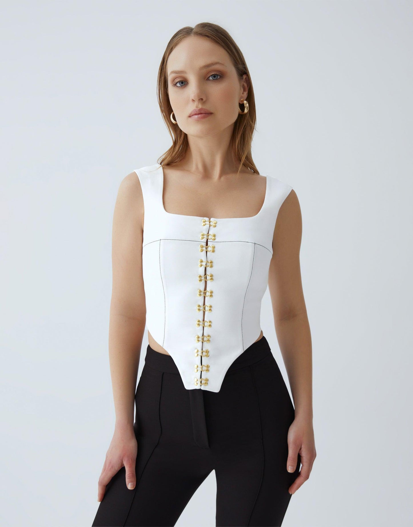 NAOMI WHITE AGRAFT CORSET